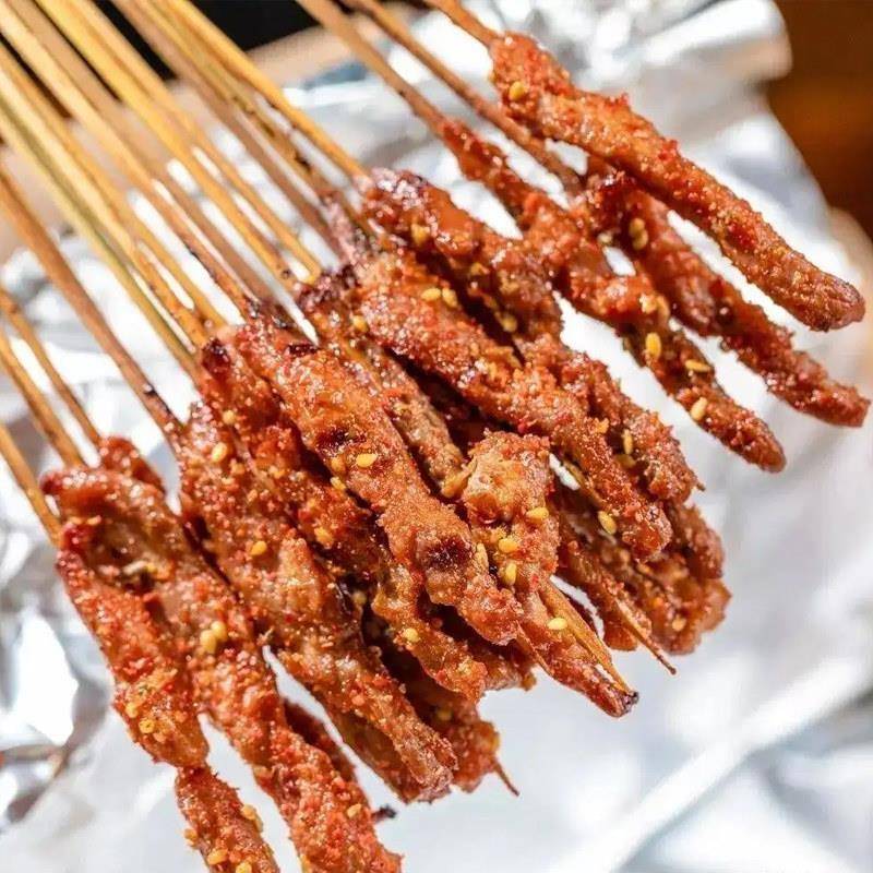 新货李亿浩鸡肉小串里脊肉串串香烧烤食材冷冻迷你风味小牛肉串半