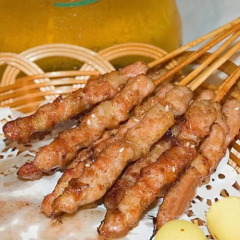 新货正大藤椒猪肉串商用油炸烧烤食材五花肉串烤肉串冷冻半成品整