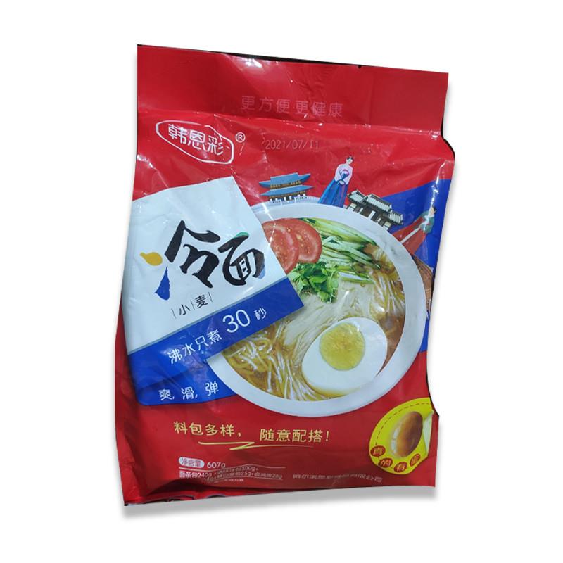 韩恩彩东北大冷面570g小麦荞麦朝鲜延吉韩式风味酸甜方便免煮冷面