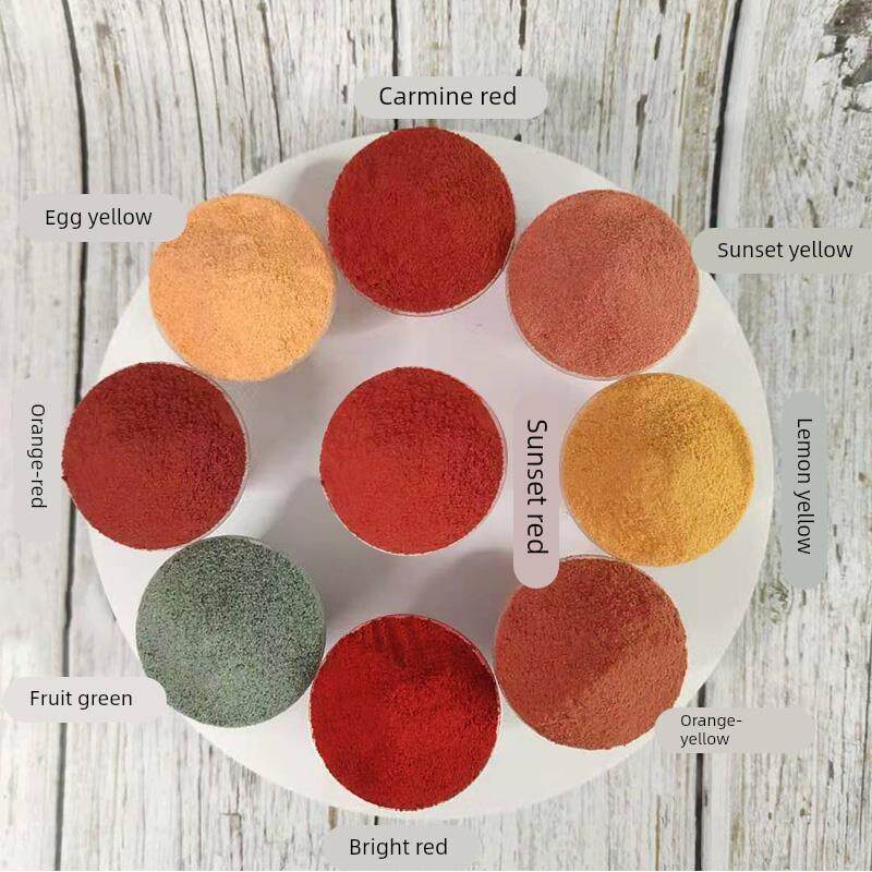 顶好食用色素水晶泥大红胭脂红日落红柠檬黄蛋黄橙红橙黄果绿蓝色