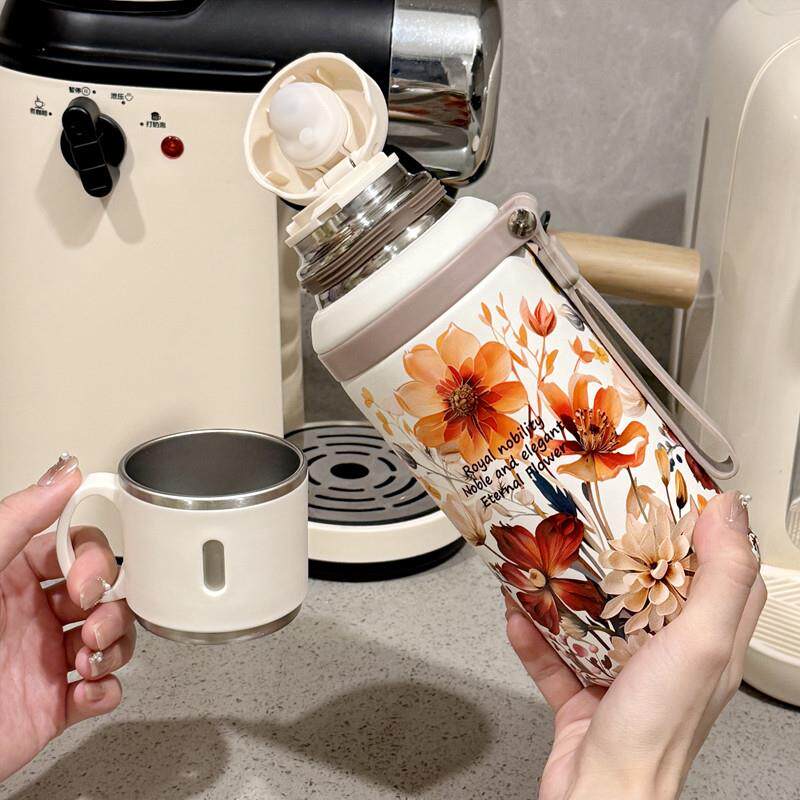 新品保温杯子女生高颜值精致高级感2025新款316不锈钢水杯带盖泡