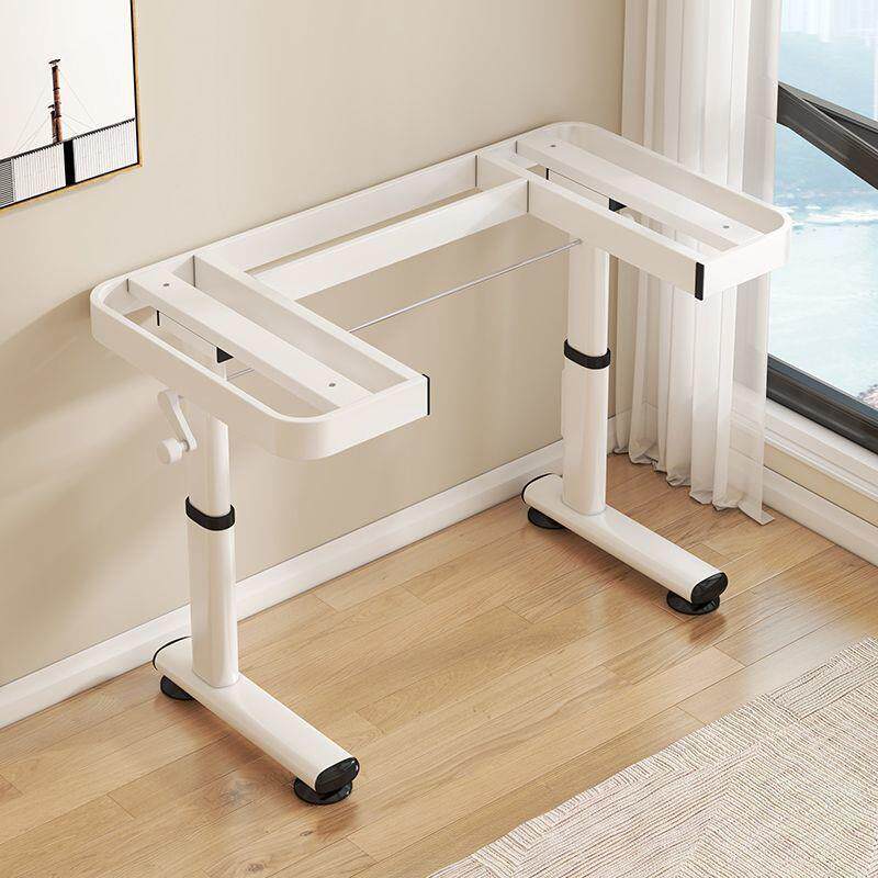 家用升降电脑桌框架桌腿可调节桌架加固加厚铁艺升降桌架升降桌腿