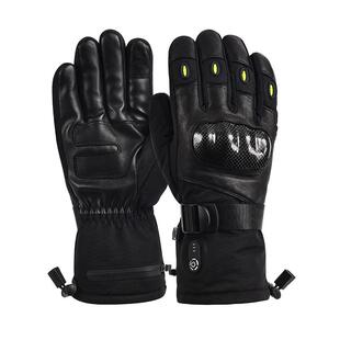 冬季发热手套户外骑行滑雪电热手套可触屏保暧防寒冷加热手套