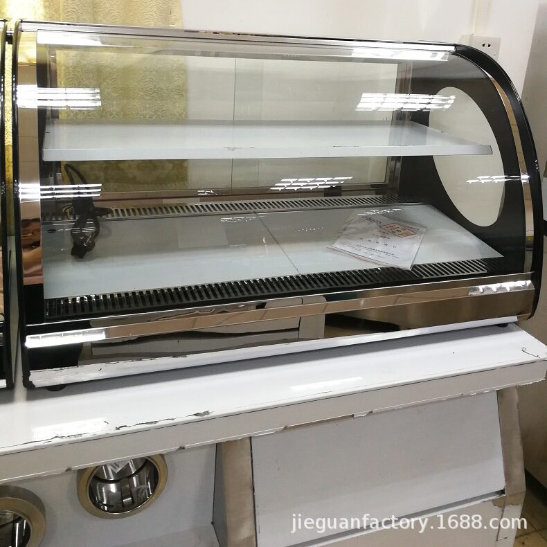 杰冠HT-900台式保温展示柜面包热柜商用保温柜展示台玻璃柜