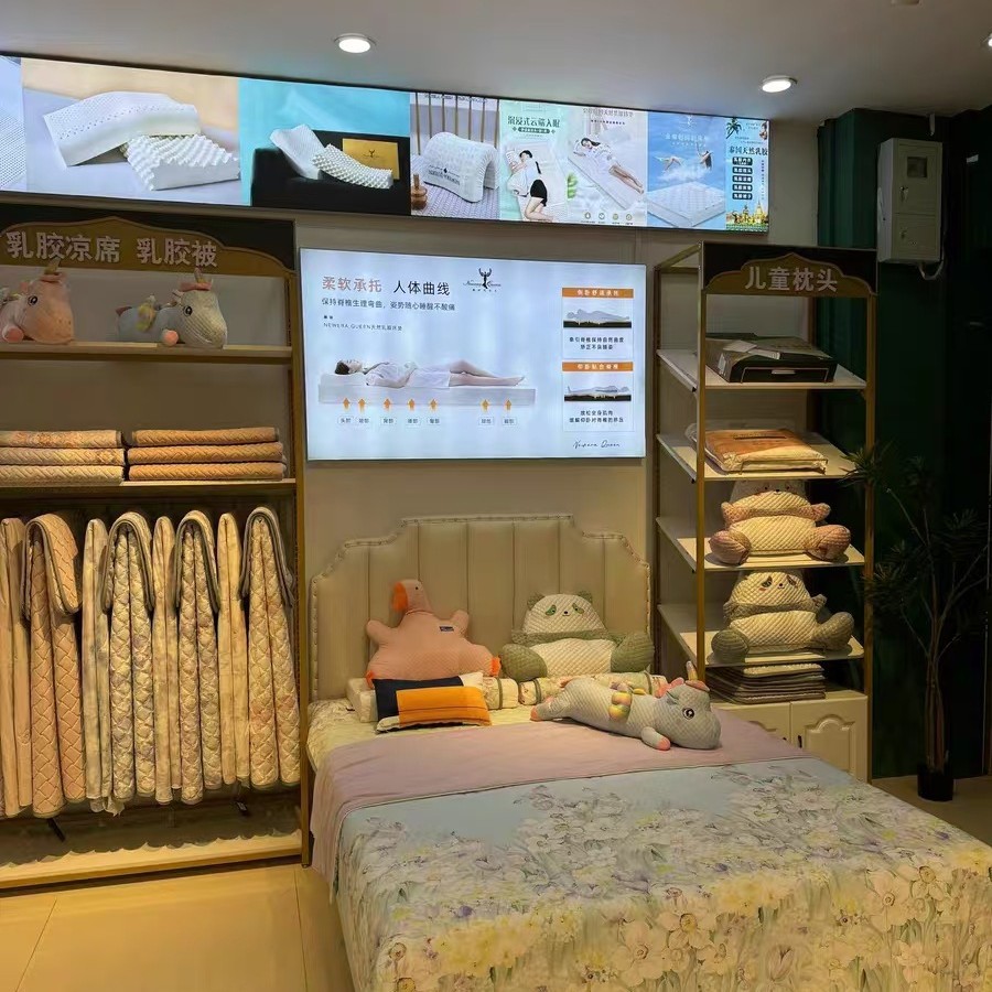家纺店床上用品展示陈列货架