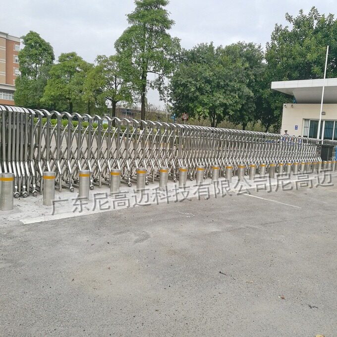 南洲水厂不锈钢全自动液压升降柱学校单位遥控电动伸缩地桩半自动