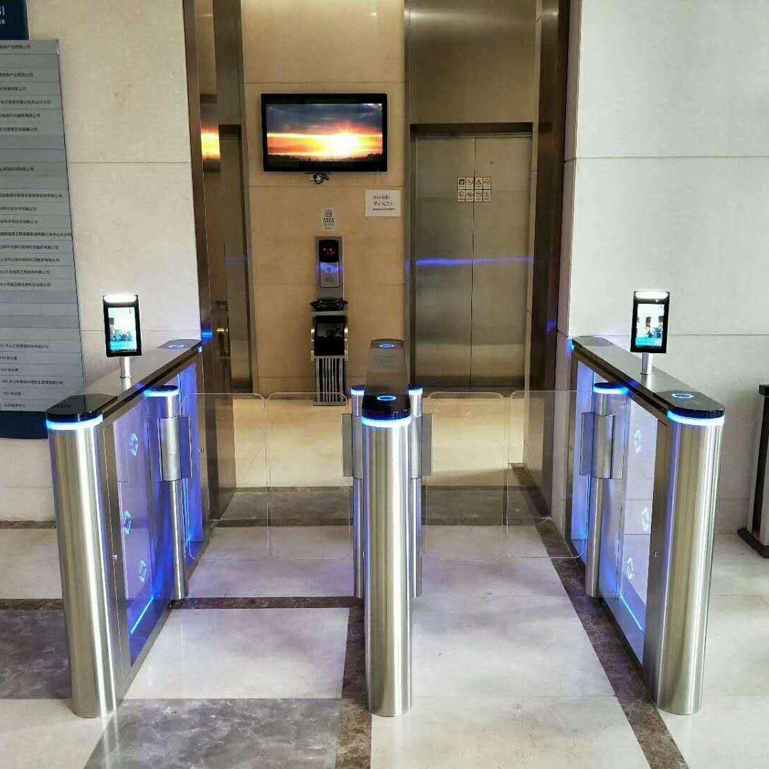 写字楼门禁考勤一卡通系统摆闸写字楼门禁闸机考勤摆闸办公室人脸