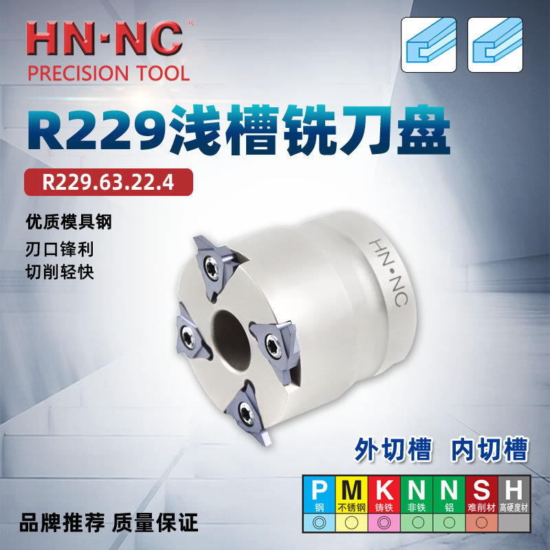 R229.63.22.4T可转位铣刀盘