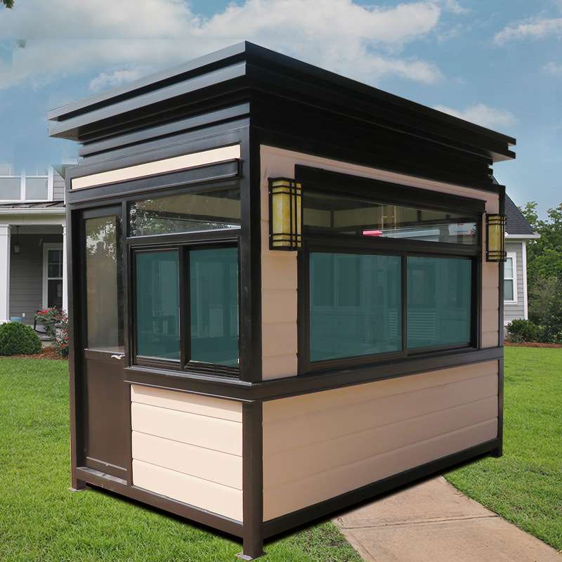 高档户外移动雕花板活动房大型小区门卫岗亭值班室应急处理室