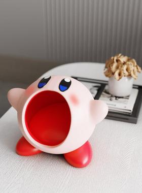 粉胖子卡比摆件玄关钥匙收纳进门口入户桌面客厅电视柜家居装饰品