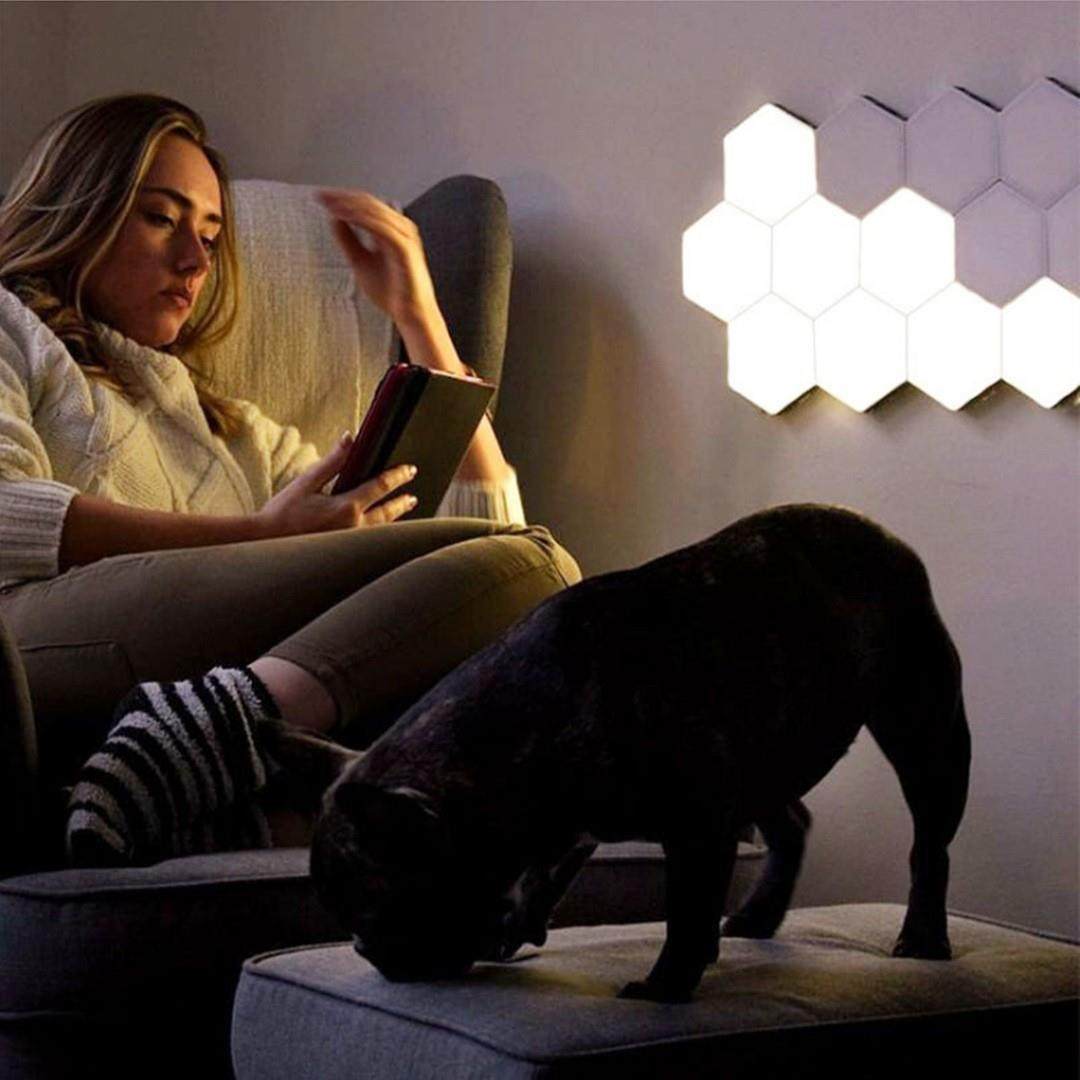 供应卧室蜂巢灯过道壁灯触摸感应灯蜂窝灯北欧简触摸量子灯