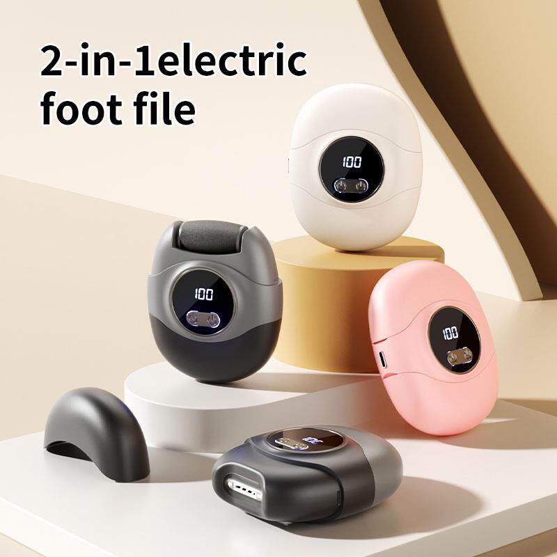 新款电动磨脚器多功能剪甲修甲磨脚二合一磨皮去死皮老茧指甲