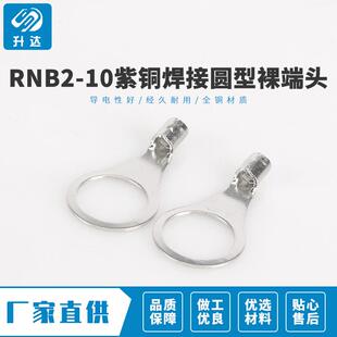 专业生产RNB2-10紫铜焊接圆型裸端头冷压端子1000只装