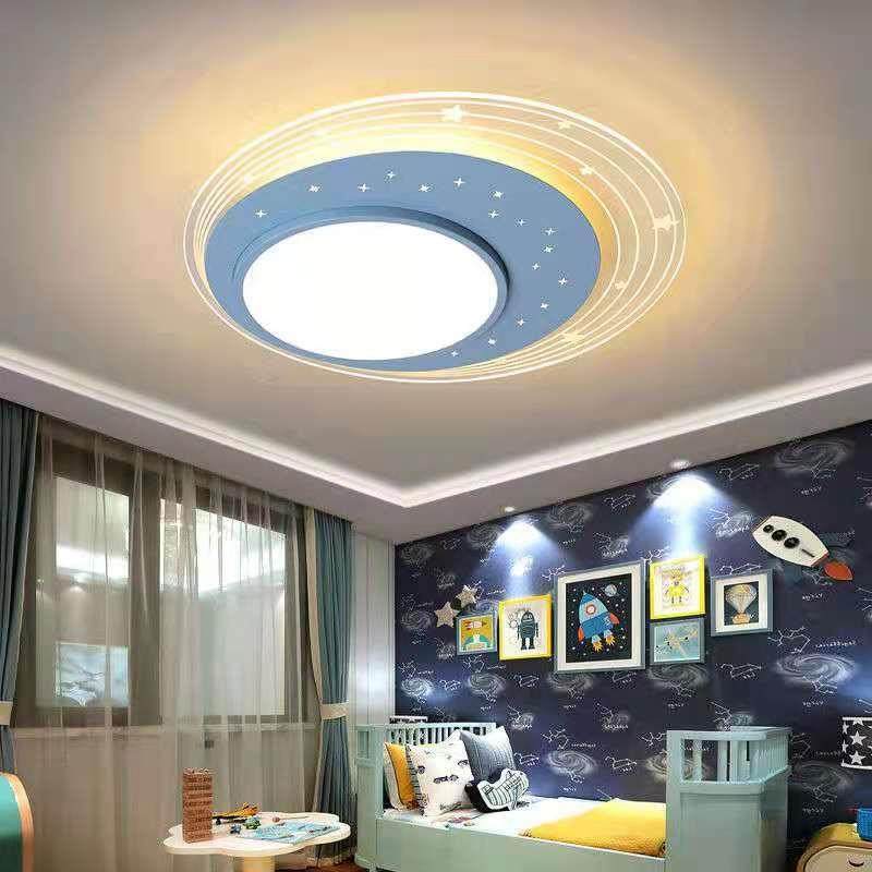 网红护眼儿童房灯卧室灯吸顶灯个性创意星空男孩女孩房间灯具公主
