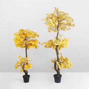 东莞绿茵仿真银杏树假白果树布景公孙树东莞鸭脚子树鸭掌树