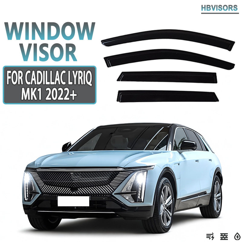 适用于CADILLACLYRIQ锐歌晴雨挡雨眉遮雨档黑武士Windowvisor