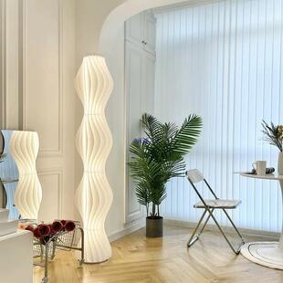 网红草裙落地灯客厅沙发旁边氛围灯感轻奢奶油风卧室立式台灯