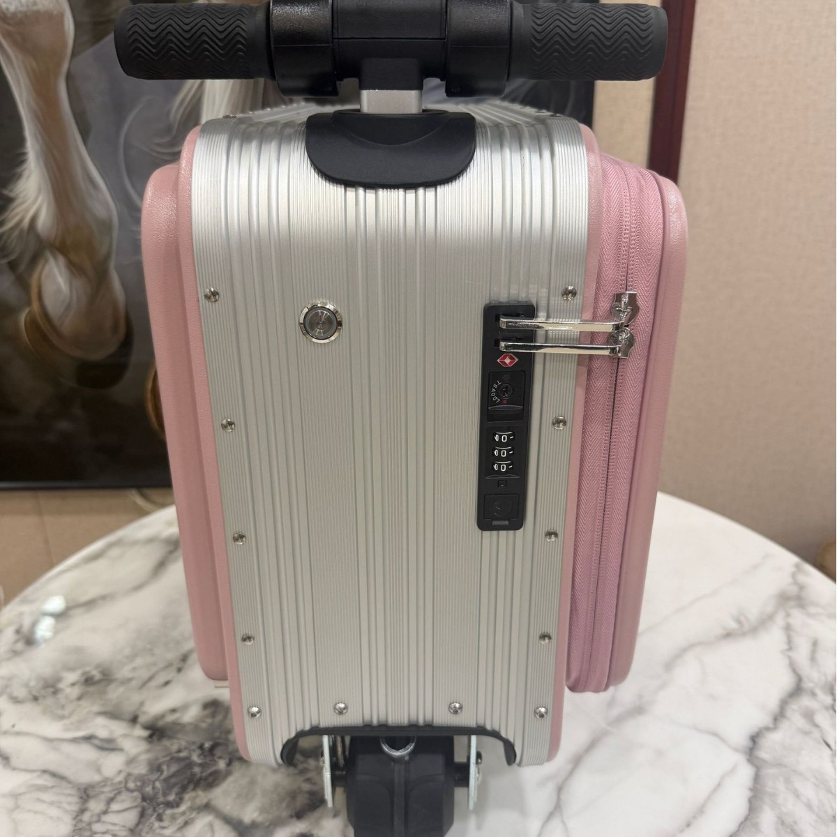 智能电动折叠登机行李箱
