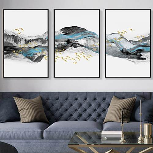 抽象装饰画新中式挂画客厅家居软饰抽象壁画