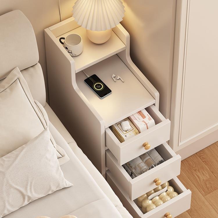 床头柜小型储物收纳柜一体卧室床边极窄夹缝小柜子简易迷你置物架