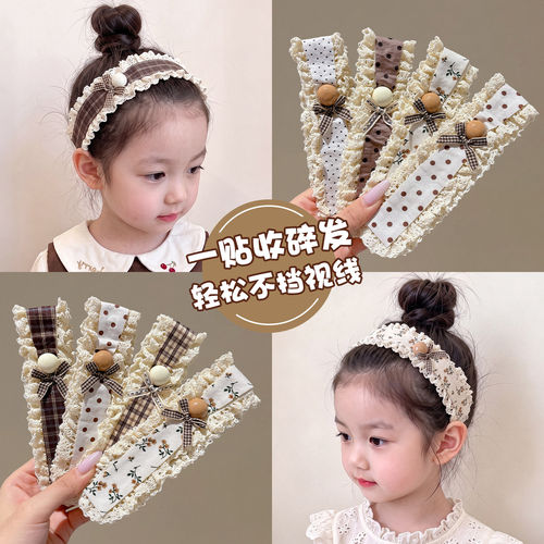 儿童碎发魔术贴神器头发粘女童发箍前额刘海贴整理发卡子宝宝发饰