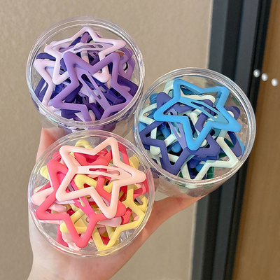 儿童糖果色星星发夹女童可爱