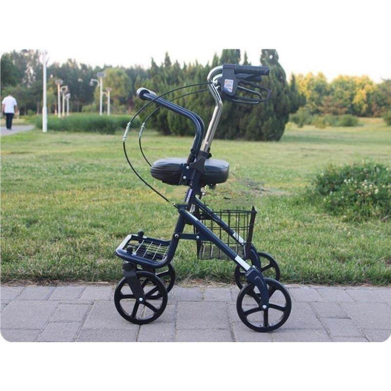 旅游推车老人可坐折叠助力车椅子出行便携式老年手推车代步轮椅跨