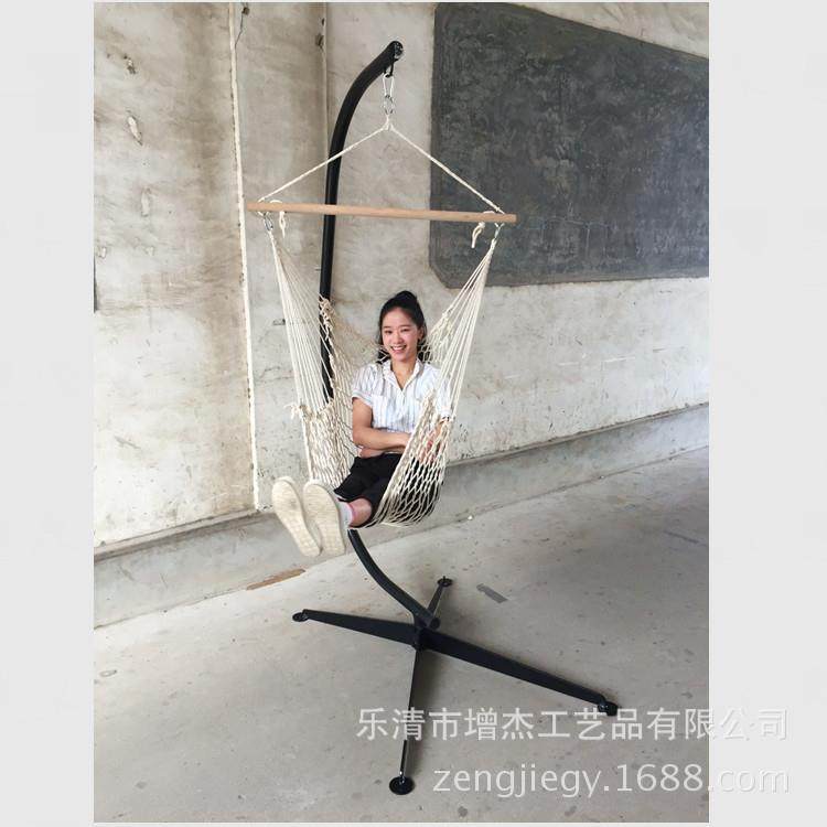 C型吊椅支架可拆装，可搭配吊床吊椅秋千，户外室内休闲