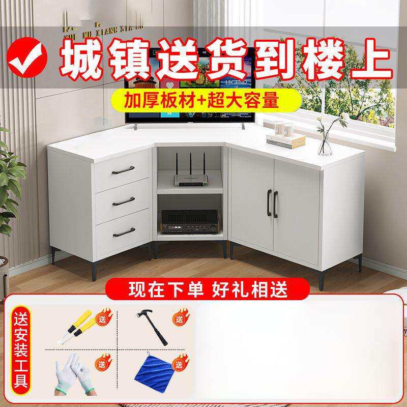 小户型客厅拐角转角电视柜家用农村宽大拐角储物柜加宽墙角电视柜