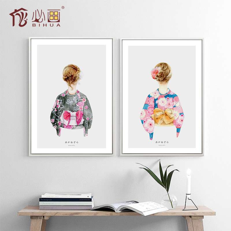 工厂发货日式墙画 和风家居装饰画客厅挂画餐厅卧室沙发背景壁画图片