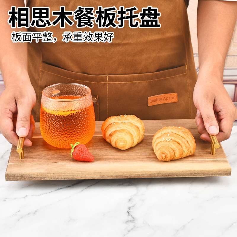 木质牛排盘西餐餐盘商用沙比利牛扒木盘木板盘网红披萨板托盘