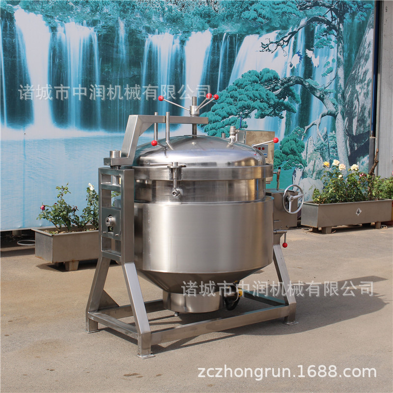 诸城中润不锈钢自动出料蒸煮锅