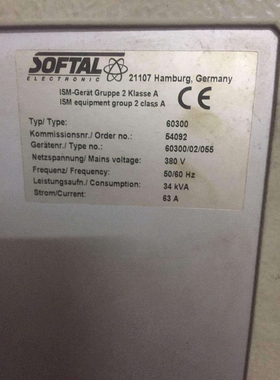 德国SOFTAL 电路板Typ:60300   order no.:54092