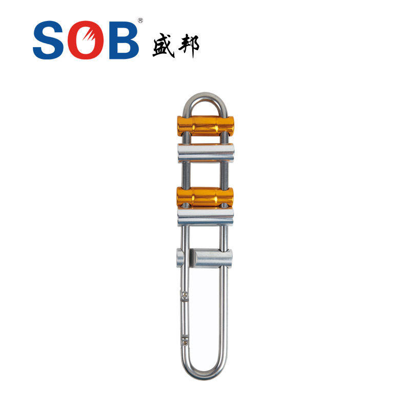 sob盛邦长距离下降器RD11可制停柱形不锈钢高空防护户外救生器材