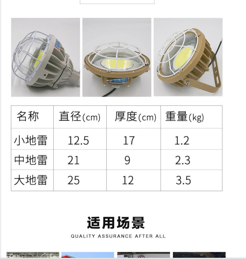 LED防爆灯200w加气站仓库工厂加油站应急照明150w100 w户外投光灯