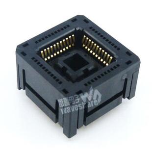 PLCC44引脚间距1.27mm编程座测试座老化座IC芯片进行烧写测试