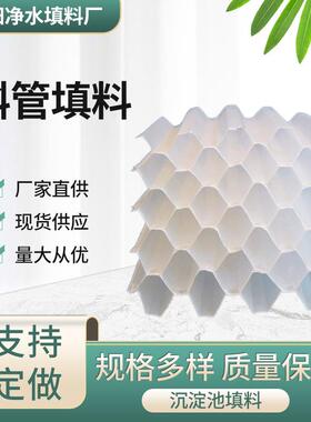 斜管污水处理沉淀池六角蜂窝聚丙烯pp填料dn50mm赠送安装工具