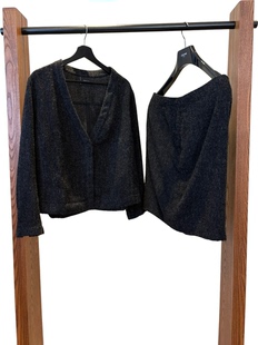 中古二奢Vintage古着奢侈品 Akris瑞士产羊毛套装 42码