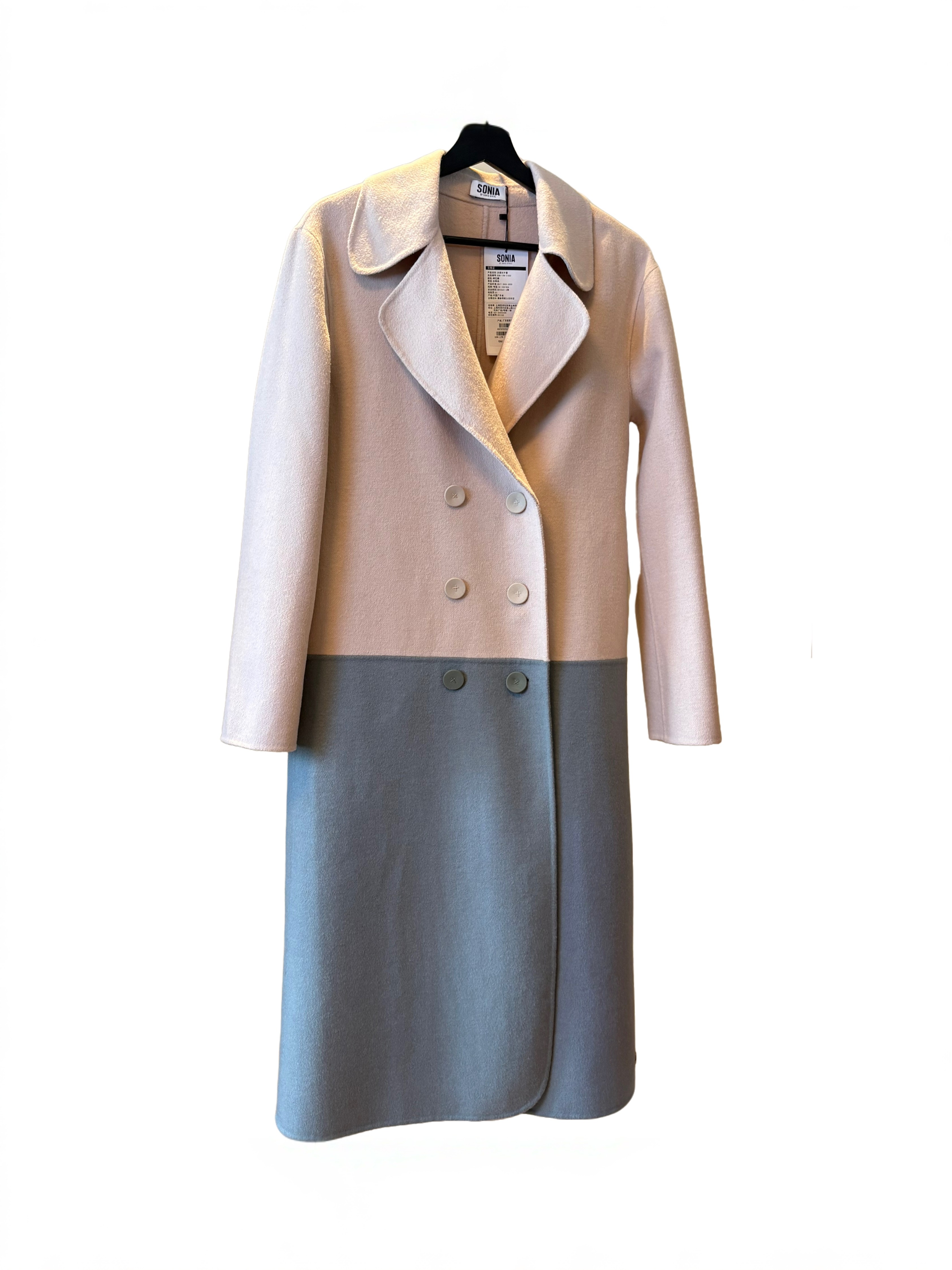 Sonia Rykiel意大利羊毛大衣中古二奢Vintage古着奢侈品-421