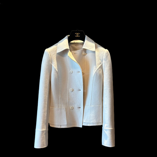 Harrods小香风羊毛外套S码中古二奢vintage古着99新-1654