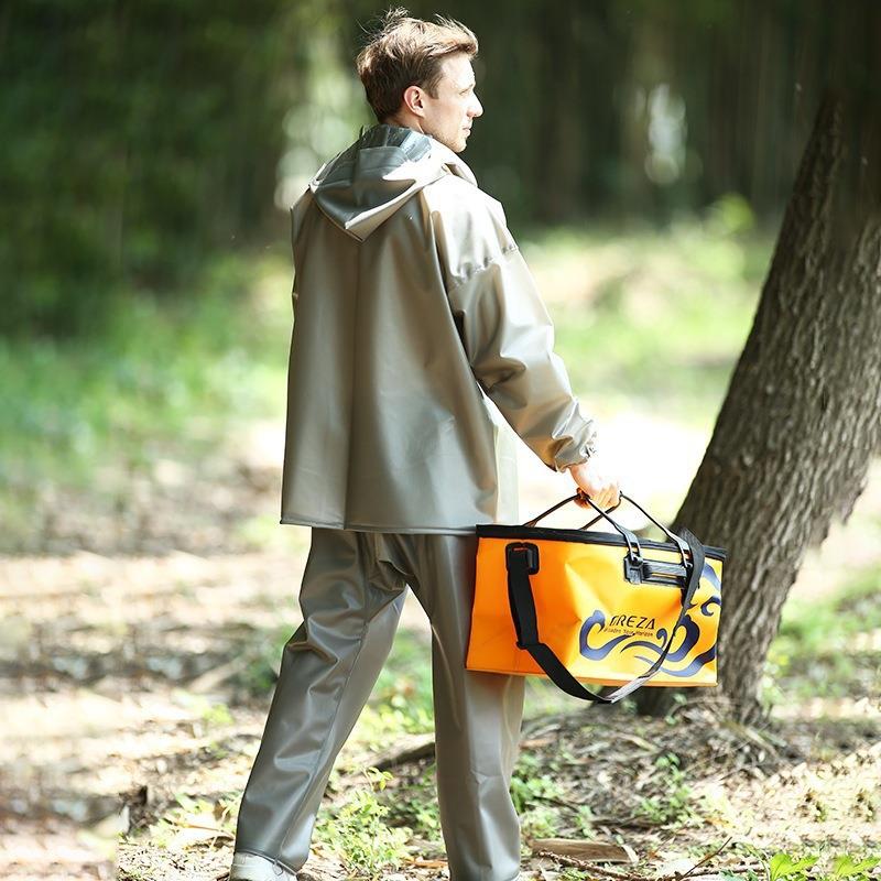 北海成人分体式加厚雨衣套装 交通环卫工作反光环卫服连帽套衣