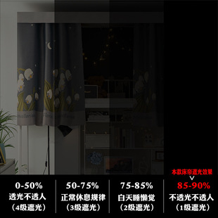 大学寝室床帘遮光加厚帘子学生宿舍上铺下铺女全包公主风厚款