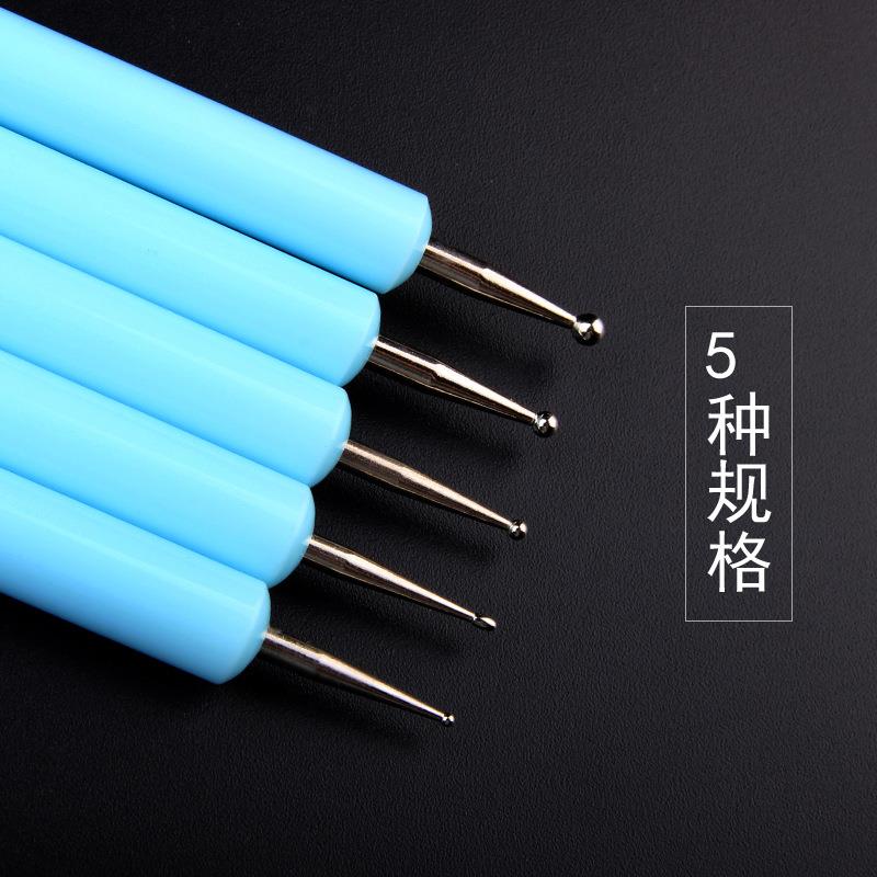 美甲笔亚克力杆硅胶点花双头点钻笔陶泥工具细节修饰笔美甲压痕笔
