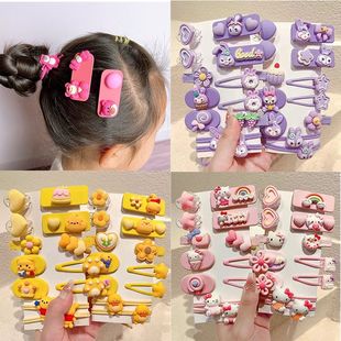 hellokitty可爱发夹女童Hello发饰套装哈喽kiti浏海夹子发夹BB夹