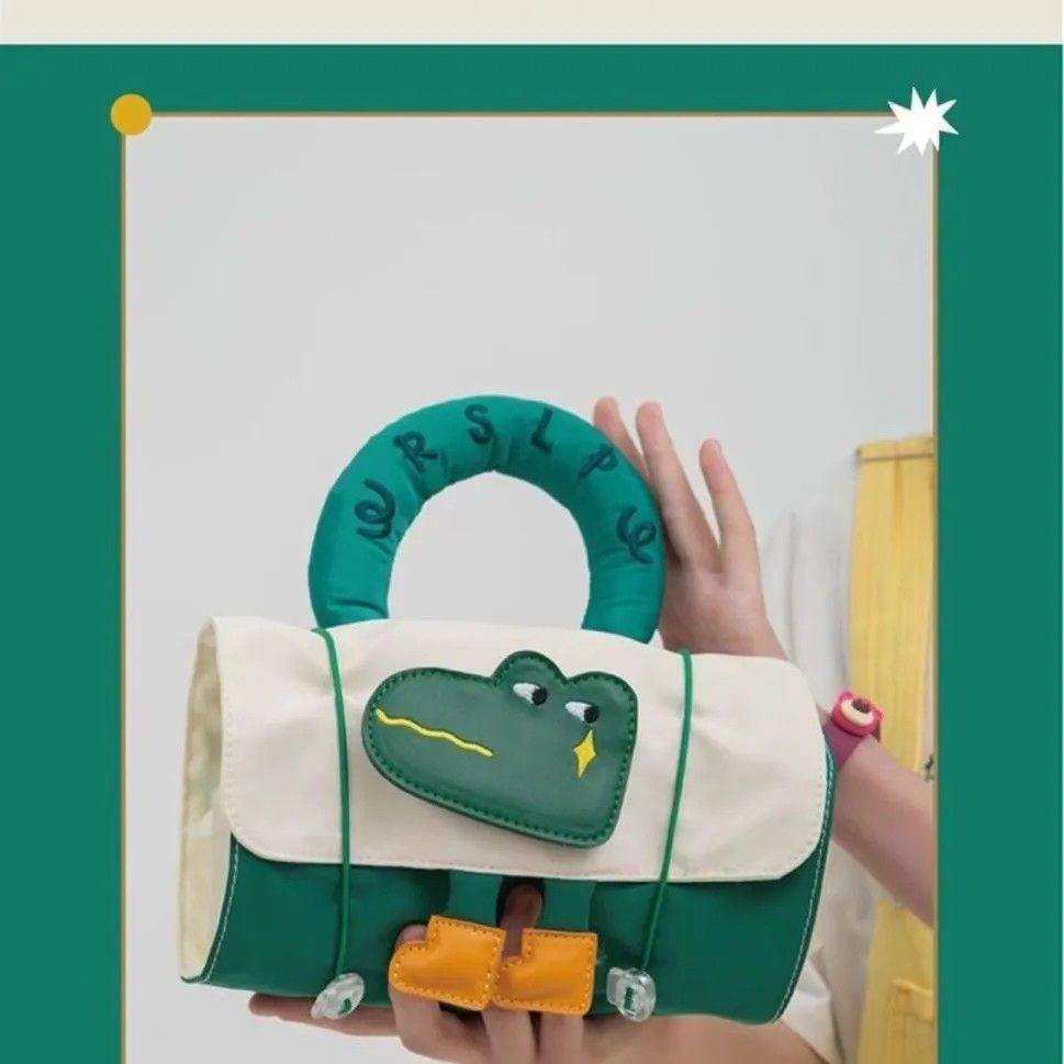 2023新款升级可爱卡通鳄鱼大容量化妆收纳包表带收纳包袋旅行出游,收纳整理,化妆包,淘宝优惠券,粉丝福利购,淘宝优惠卷