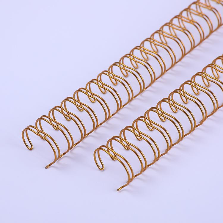 金属台挂历笔记本金属双线圈彩色活页环尼龙包胶铁线圈