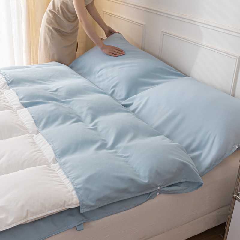 a类纯色水洗棉旅行隔脏睡袋 便携式出差酒店睡袋双人床单被罩