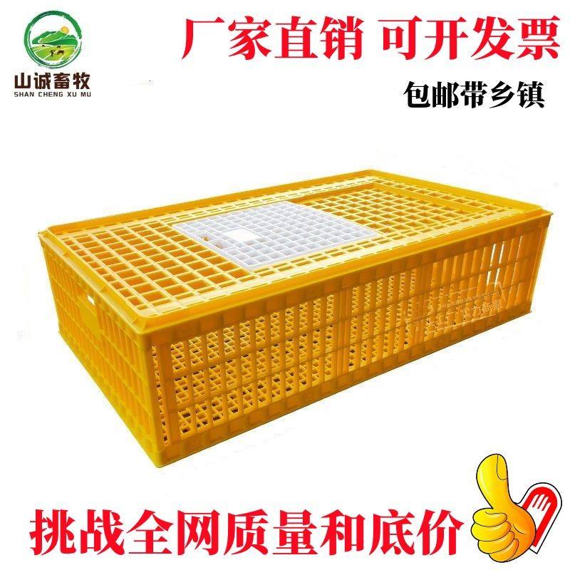 鸡笼运输笼塑料家禽周转箱筐成鸡鸭鹅鸽子笼子家用大号兔笼养殖