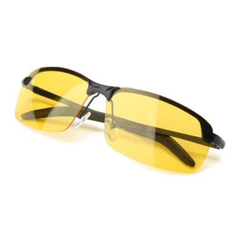 新款驾驶雾天开车眼镜 夜用防雾偏光镜男士远光灯墨镜夜晚夹