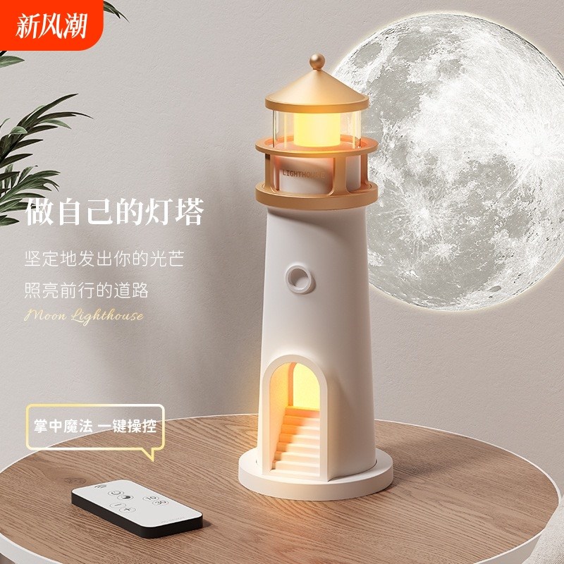 灯塔投影灯儿童生日礼物蓝牙音箱卧室床头小夜灯礼物睡眠氛围星空